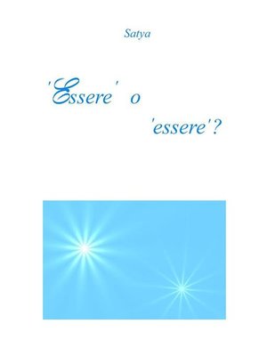 cover image of 'Essere' o 'essere' ?